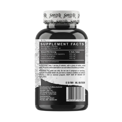 Long Jack, 1500mg, 90 Tabletes, Sinister Labs