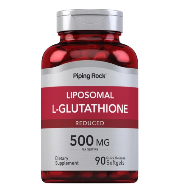 L-Glutationa lipossômica 500mg, 50 Cápsulas, PipingRock