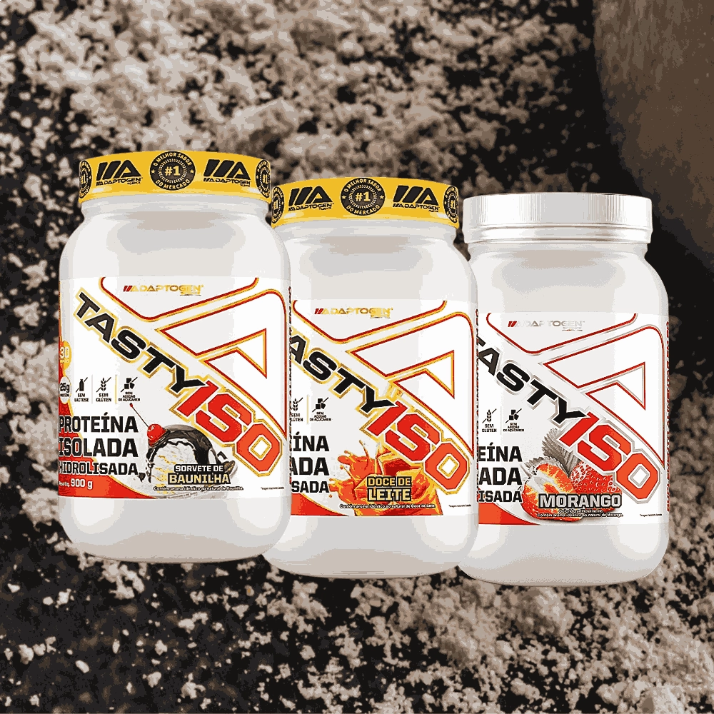 Whey Isolado Hidrolisado, 900g, Tasty Iso, Adaptogen