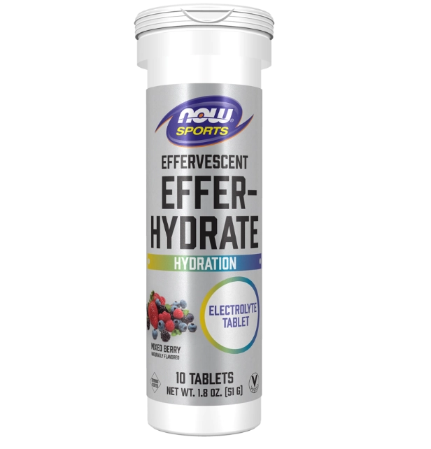 Efervescente Effer-Hydrate, 10 Comprimidos Sabores, Now