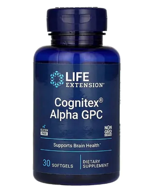 Cognitex Alpha GPC, 30 Cápsulas Softgel, Life Extension