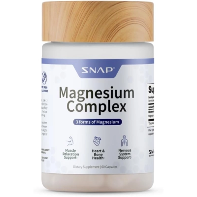 TrioMagnesium Complex, 400mg, 60 Cápsulas, Snap