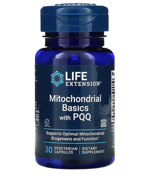 Mitochondrial Basics com PQQ, 30 Cápsulas, Life Extension