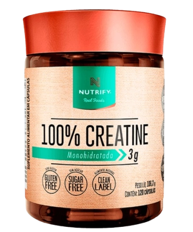 100% Creatina, 120 Cápsulas, Nutrify