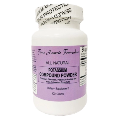 Potassium Compound Powder, Pó Composto de Potássio, 100g, Time Honored Formula