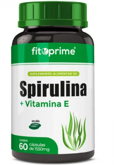 Spirulina + Vitamina E, 60 Cápsulas, Fitoprime