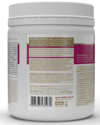 Colágeno Colagentek, 300g, Sabor Abacaxi, Vitafor