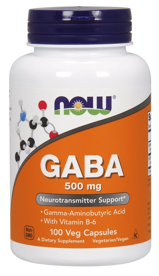 Gaba, 500mg, 100 cápsulas, Now
