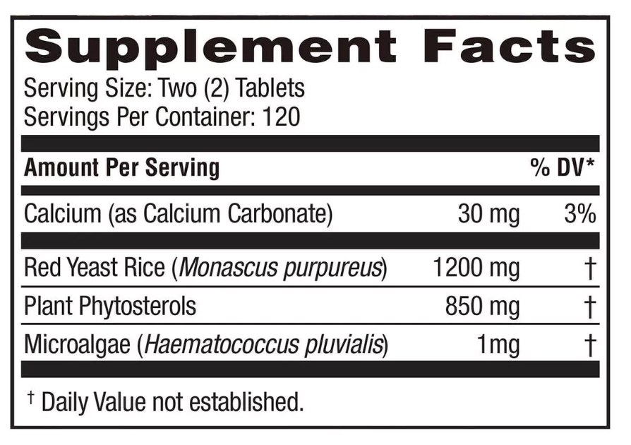 Red Yeast Rice Plus, Com Fitoesteróis 1200mg, 240 Comprimidos, Weider