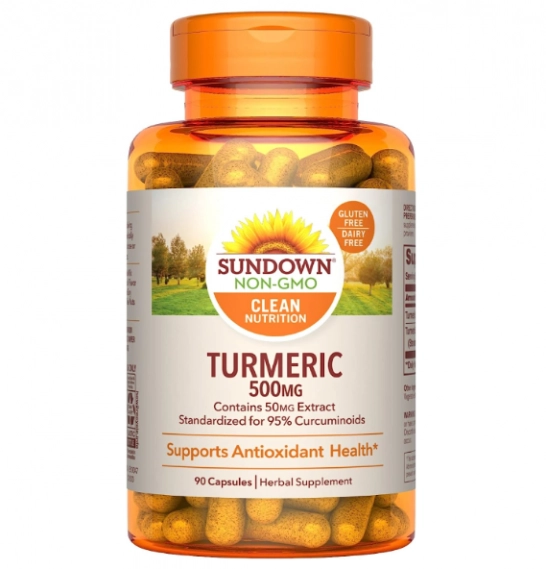 Turmeric, 500mg, 90 Cápsulas, Sundown