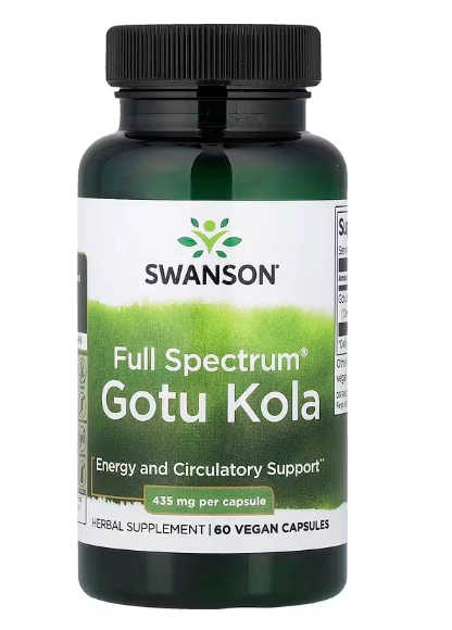 Gotu Kola Full Spectrum 435mg, 60 Cápsulas, Swanson