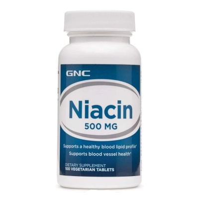 Niacina, 500mg, 100 Comprimidos - GNC