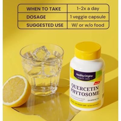 Quercetina Phytosome, Quercefit. 500mg, 120 Cápsulas, Healthy Origins