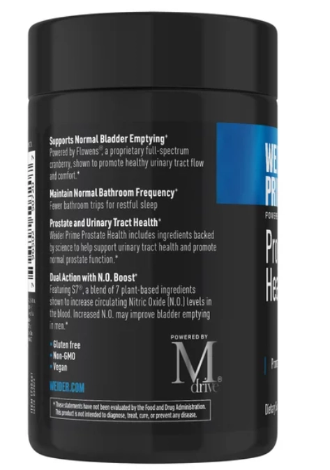 Saúde da Próstata, Prostate Healt, 120 Cápsulas, Weider Prime