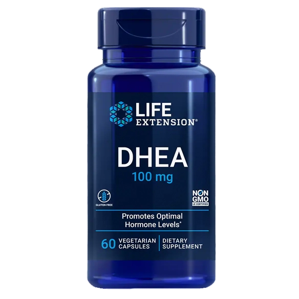 Dhea, 100mg, 60 cápsulas, Life Extension
