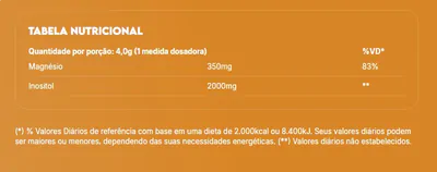 Magnésio + Inositol Relief 1.0, Sabor Limão, 300g, True Source