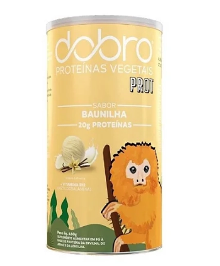Proteína, Sabor Baunilha, 450g, Dobro