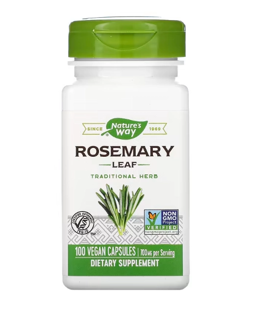 Folha de Alecrim, 350 mg, 100 Cápsulas, Nature's Way