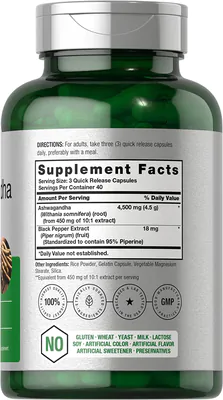 Ashwagandha, 4500mg, 120 Capsulas, Horbaach