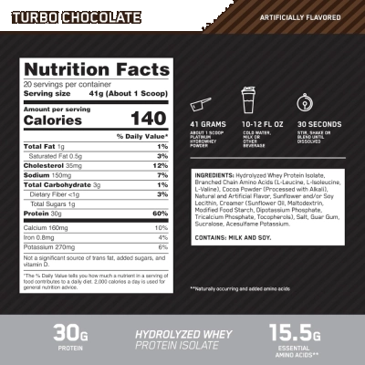 Platinum Hydro Whey, 800g, Sabores, Optimum Nutrition