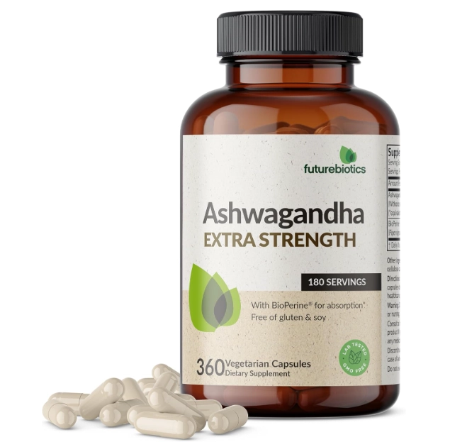 Ashwagandha 150mg, 360 Cápsulas, Futurebiotics