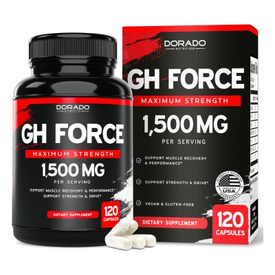 Gh Force, Men e Women, 1500mg, 120 Cápsulas, Dorado