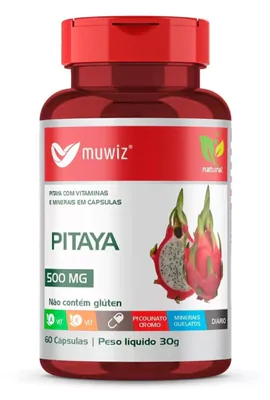 Pitaya, 500mg, 60 Cápsulas, Muwiz