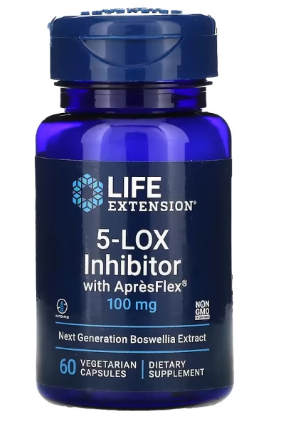 Inibidor de 5-LOX com ApresFlex, 100mg, 60 Cápsulas, Life Extension