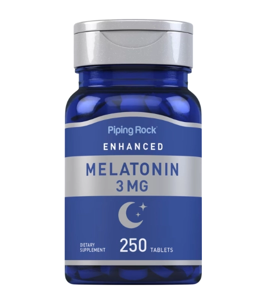 Melatonina 3mg, 250 Comprimidos, PipingRock
