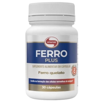 Ferro Quelato Plus, 30 Cápsulas, Vitafor