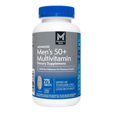 Multivitamínico Masculino 50+, 275 Comprimidos, Member's Mark 