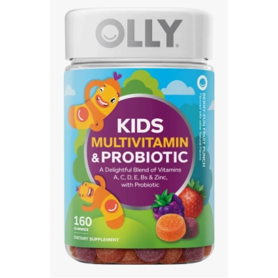 Multivitamínico e  Probiótico Kids, 160 Gomas Sabor Frutas, OLLY 