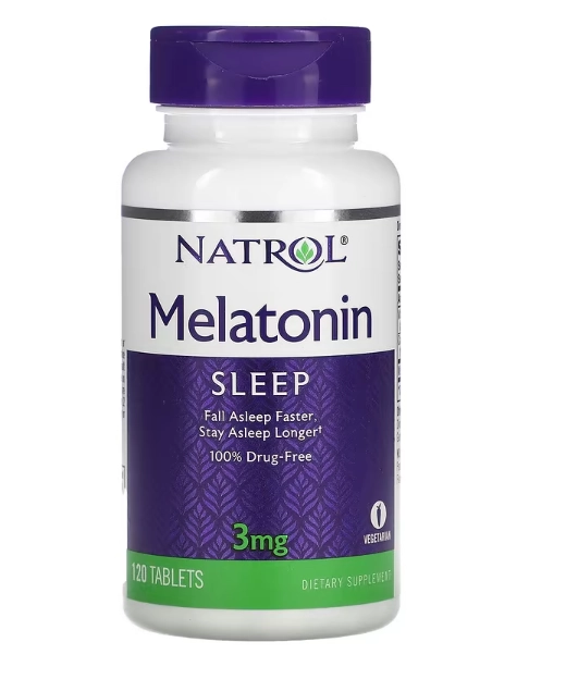 Melatonina 3mg, 120 Comprimidos, Natrol