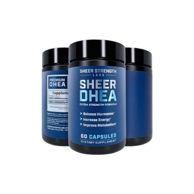 Sheer Dhea, 100Mg, 60 Cápsulas, Sheer Strength Labs.