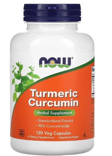 Curcumina de Cúrcuma, 120 Cápsulas, Now