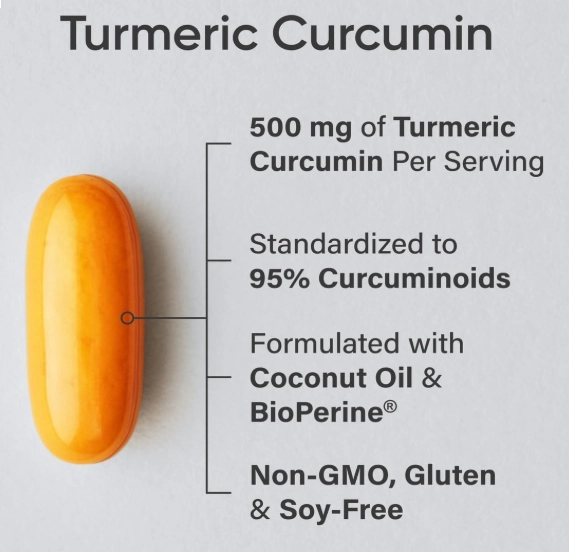 Turmeric Cúrcuma com Pimenta Preta, 500mg, 120 Capsulas, Sports Research