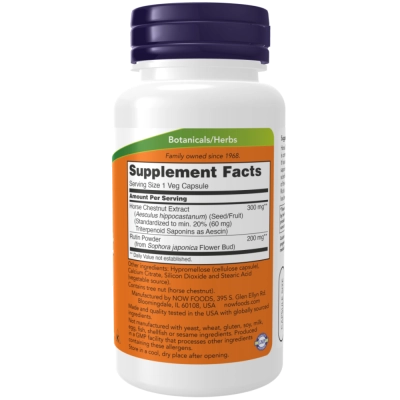 Horse Chestnut 300 mg, 90 Cápsulas, Now