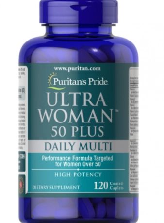 Multivitamínico Ultra Woman 50 Plus, 120 Cápsulas, Puritan's Pride