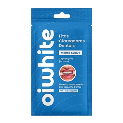 Fitas Clareadoras Dentais 1 kit, 7 Aplicações (14 Fitas) Sabores - Oiwhite