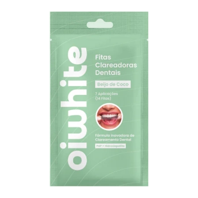 Fitas Clareadoras Dentais 1 kit, 7 Aplicações (14 Fitas) Sabores - Oiwhite