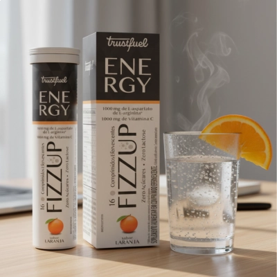 Fizz Up Energy – Arginina 1000mg + Vitamina C 1000mg – 16 Comprimidos – Trustfuel