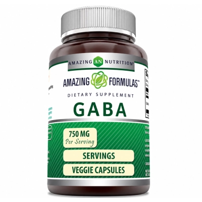 GABA 750mg, Cápsulas, Amazing Formulas