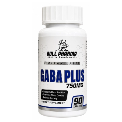 Gaba Plus 750mg, 90 Comprimidos, Bull Pharma Gaba Plus 750mg, 90 Comprimidos, Bull Pharma
