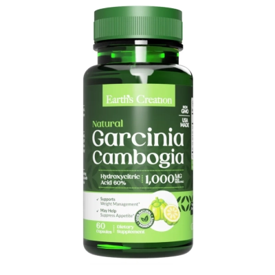Garcínia Cambogia, 1000mg, 60 Cápsulas, Earths Creation