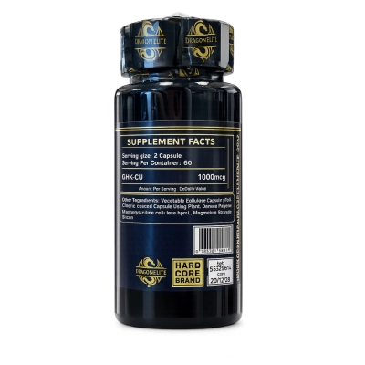 GHK-CU 2000mcg, Peptídeo de Cobre, 60 Cápsulas, Dragon Elite