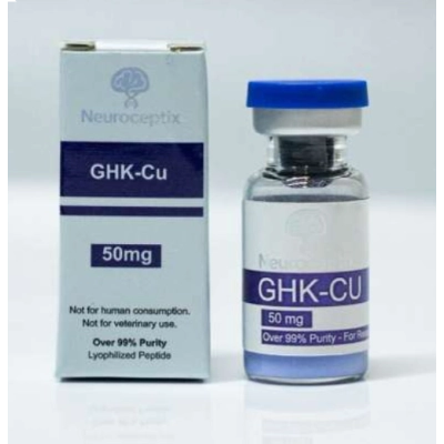 GHK-CU 50mg, Peptídeo Nootrópico em Pó, para Foco Mental, Equilíbrio e Qualidade do Sono, Neuroceptix