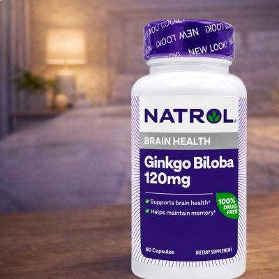 Ginkgo Biloba, 120mg, 60 Cápsulas, Natrol