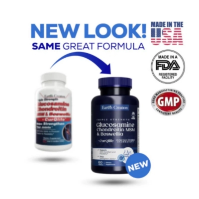  Glucosamina e MSM, 60 Comprimidos, Earth's Creation