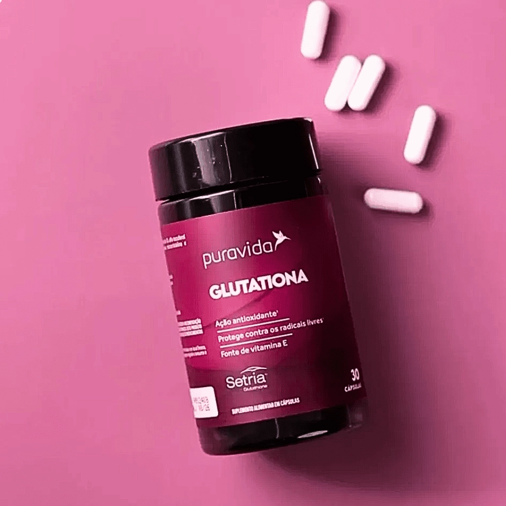 Glutationa Com Selo Setria 250mg + Vitamina E - 30 Cápsulas - Puravida