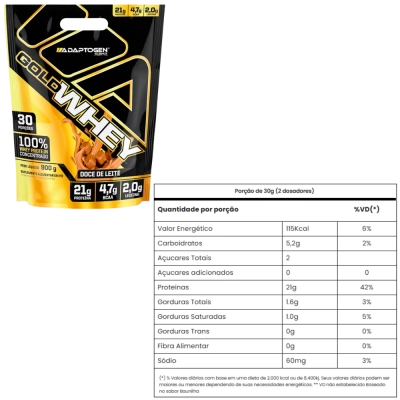 Gold Whey, 900g Sabores, Adaptogen